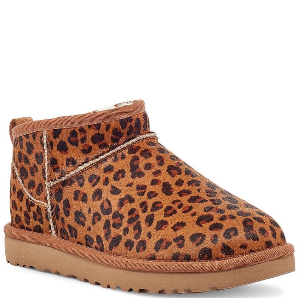 Leopard UGG booties